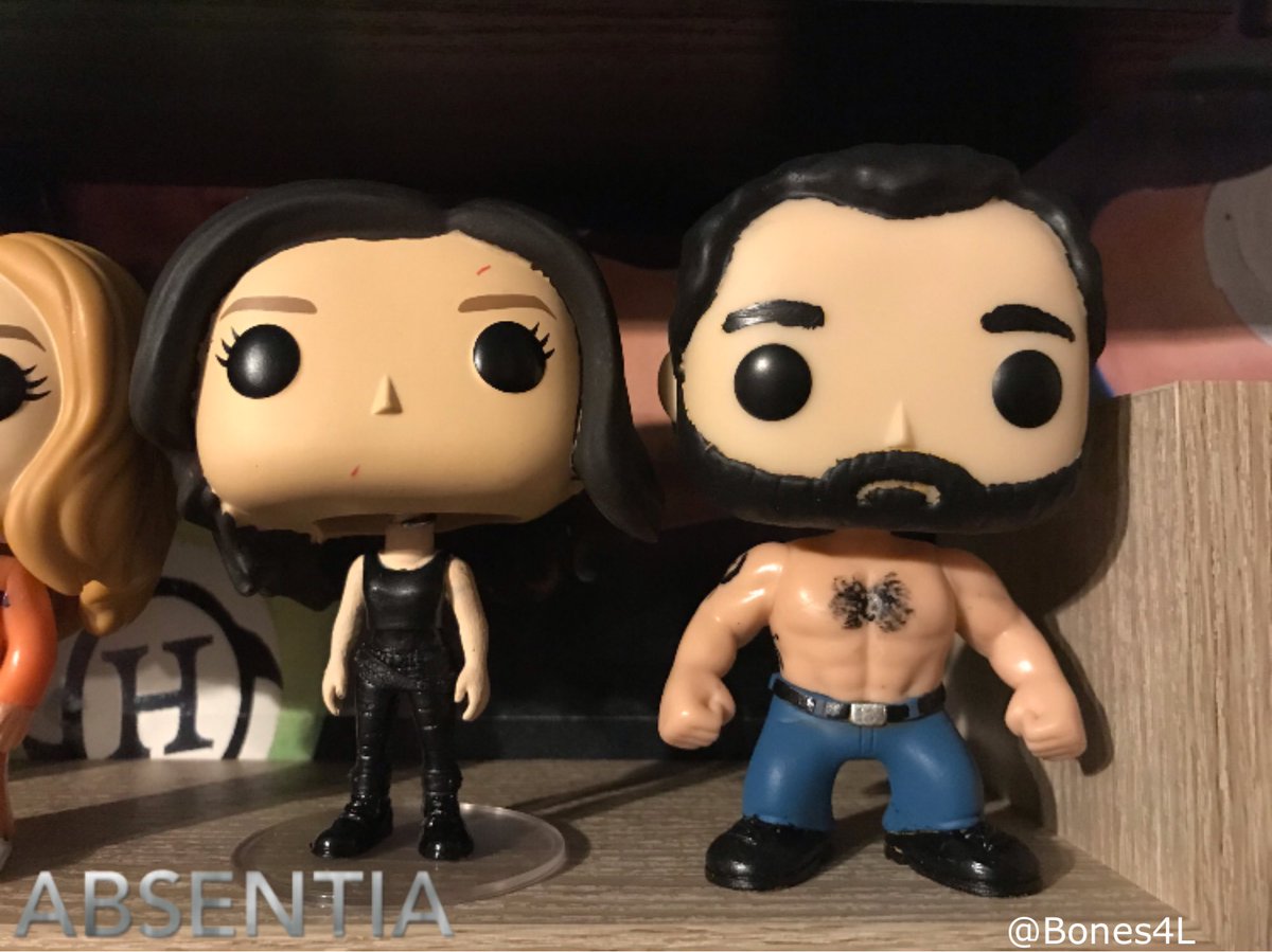 Bones4L's tweet photo. Emily & Cal
🚂🍑🔥
Had to do an Emily to go along side Cal from episode 6 😉
#AbsentiaSeason3 #AbsentiaCustomFunkoPops @Stana_Katic @mattlenevez @EvilWillPascoe @AbsentiaSeries https://t.co/bEv44azJnA