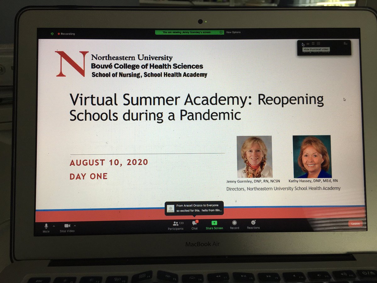 lexingtonnurses's tweet photo. It’s happening now!! The kickoff of three awesome days of education for school nurses! I miss being down the cape &amp; seeing everyone in person, but grateful we have this opportunity via zoom! ⁦@kathyhass⁩ ⁦@jennymgormley⁩ ⁦@ShanynToulouse⁩ ⁦@MetroWest_RC⁩ https://t.co/fSUo0wkczo