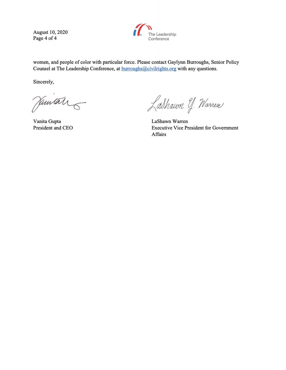 Screenshot of page 4 of our letter. The full text is linked in the original tweet.