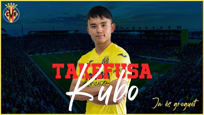  DONE DEAL  - August 10TAKEFUSA KUBO(Real Madrid to Villarreal )Age: 19Country: Japan  Position: Winger Fee: LoanContract: Until 2021  #LLL