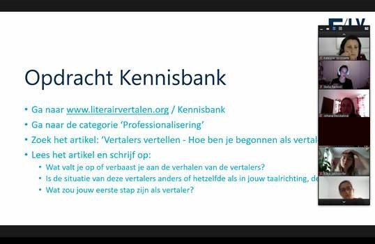Ook de studenten van het traject zakelijk en literair vertalen van de Taalunie Zomercursus Nederlands zaten niet stil! Zij verdiepten zich vorige week in de beroepskant van het literair vertalen dankzij Anne Sluijs en Staša Pavlović. #2020TZN