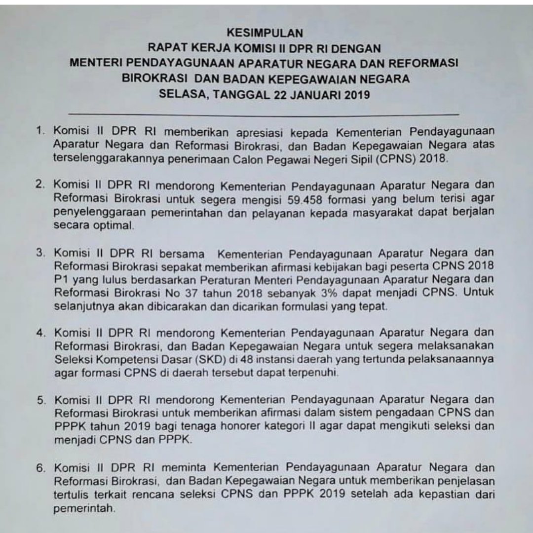 ajisubekti90's tweet photo. @kempanrb Berharap KemenPanRB dan @BKNgoid menepati janjinya kepada P1TL, karena kebijakan yg mereka dapatkan tidak sesuai janji RDP 1&amp;2, sangat dirugikannya P1TL yg lulus SKD murni pd cpns 2018. Sedangkan yg tidak lulus kriteria sudah pada jd PNS

.

.

.

#saveP1TL #sobatBKN #asnkinibeda https://t.co/jgHzcQu0xd