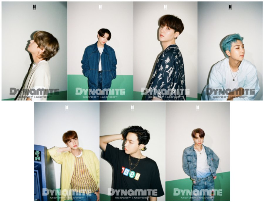 DawBell's tweet photo. 📸 @BTS_twt have just unveiled the teaser photos for their upcoming digital single "Dynamite", out August 21st.

#BTS_Dynamite  
#1stDynamiteTeaser https://t.co/BTHE5JnE9Y