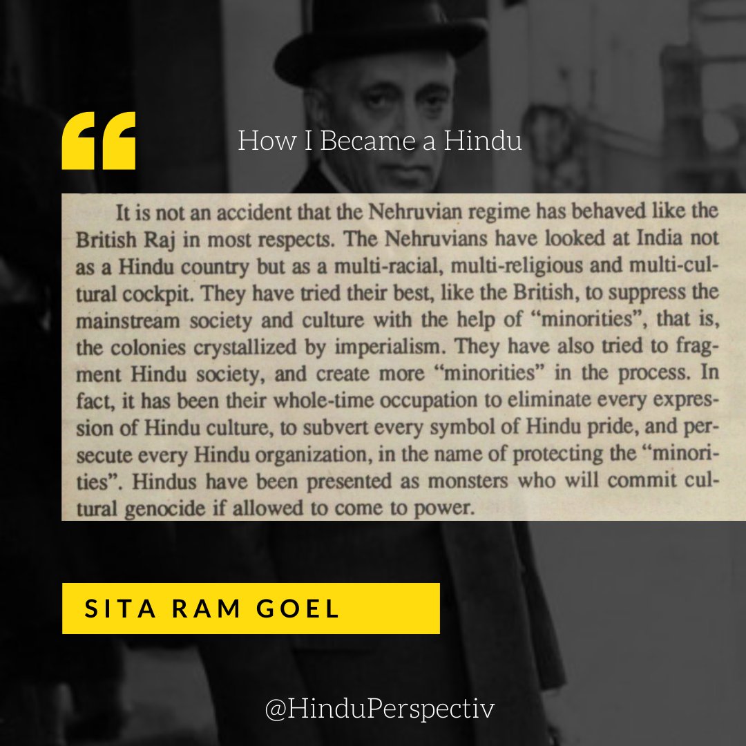 Hinduperspectiv's tweet photo. #HowIBecameAHindu #SitaRamGoel #HinduPerspective https://t.co/KpuuiUlI6Z