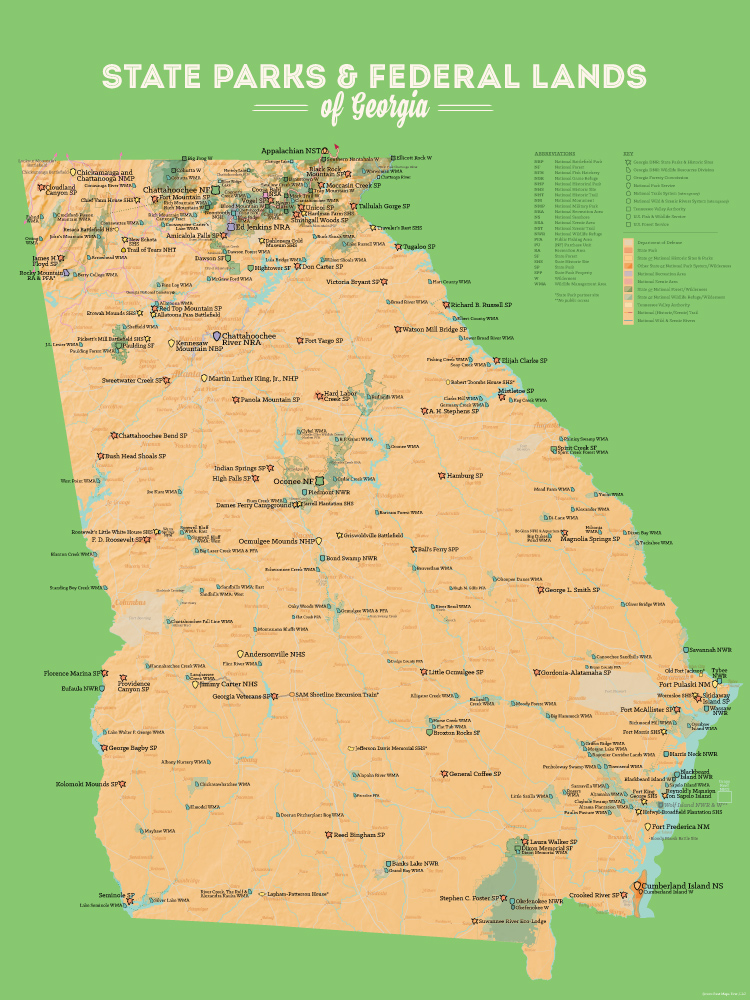BestMapsEver's tweet image. #Georgia maps of state parks &amp;amp; public land are available now

bestmapsever.com/products/georg…