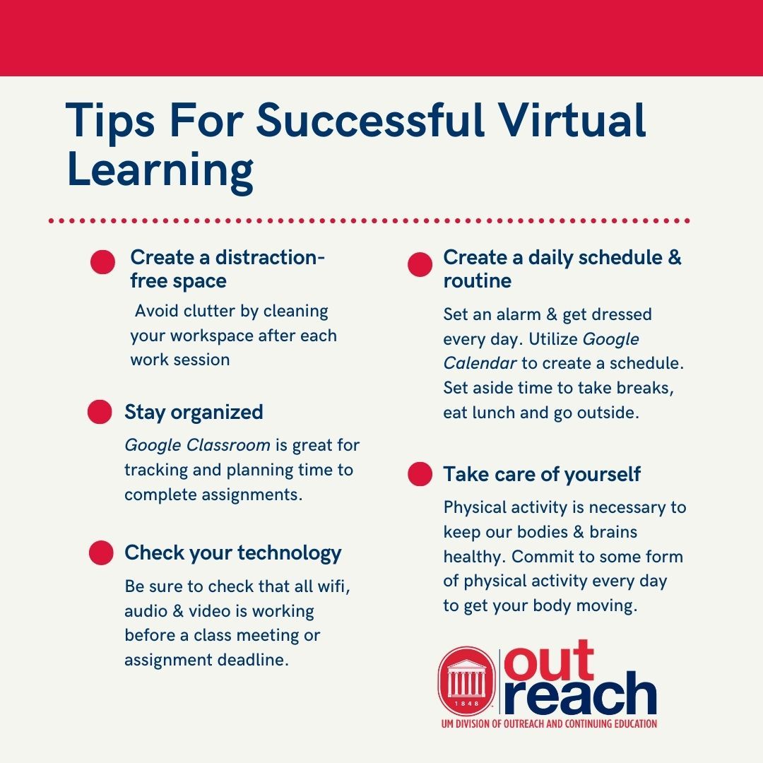 UMStudyUSA's tweet photo. With fall semester just around the corner, here are some tips on how to succeed in virtual learning! π π» #RemoteRebels #Resilience
https://t.co/sf4YUxdAbM https://t.co/Q4WTHmDgjD