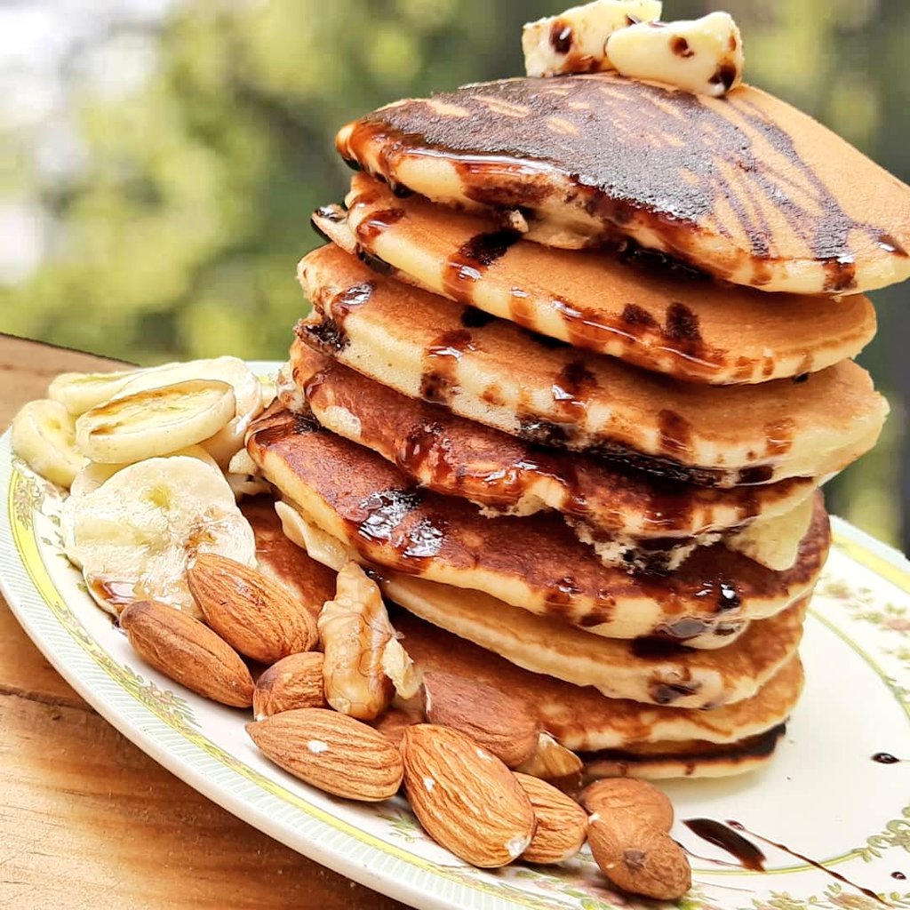 AmmyzR's tweet photo. Basics Pancakes
Now make your breakfast tasty and healthy ... Quick and easy to make ....
Recipe link given down below:
https://t.co/pZTbUD7opl
#foodphotography #foodie #FoodForThought #BreakfastDaily #healthylifestyle #easyandquickrecipes #recipes #foodies #foodism #foodgasm https://t.co/P4WqAuDLrf