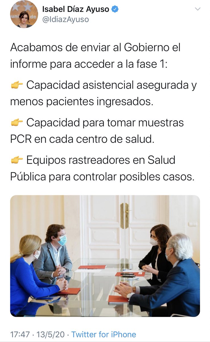 miguelmontejo74's tweet photo. Que no caiga en el olvido:

🗓 El 13 de mayo Ayuso aseguraba tener equipos de rastreadores PROPIOS para controlar posibles casos.

🆘Hoy, 10 de agosto, justifica externalizar el rastreo porque en la situación actual es inviable recabar recursos materiales y humanos PROPIOS. https://t.co/ga5YRjC1ve