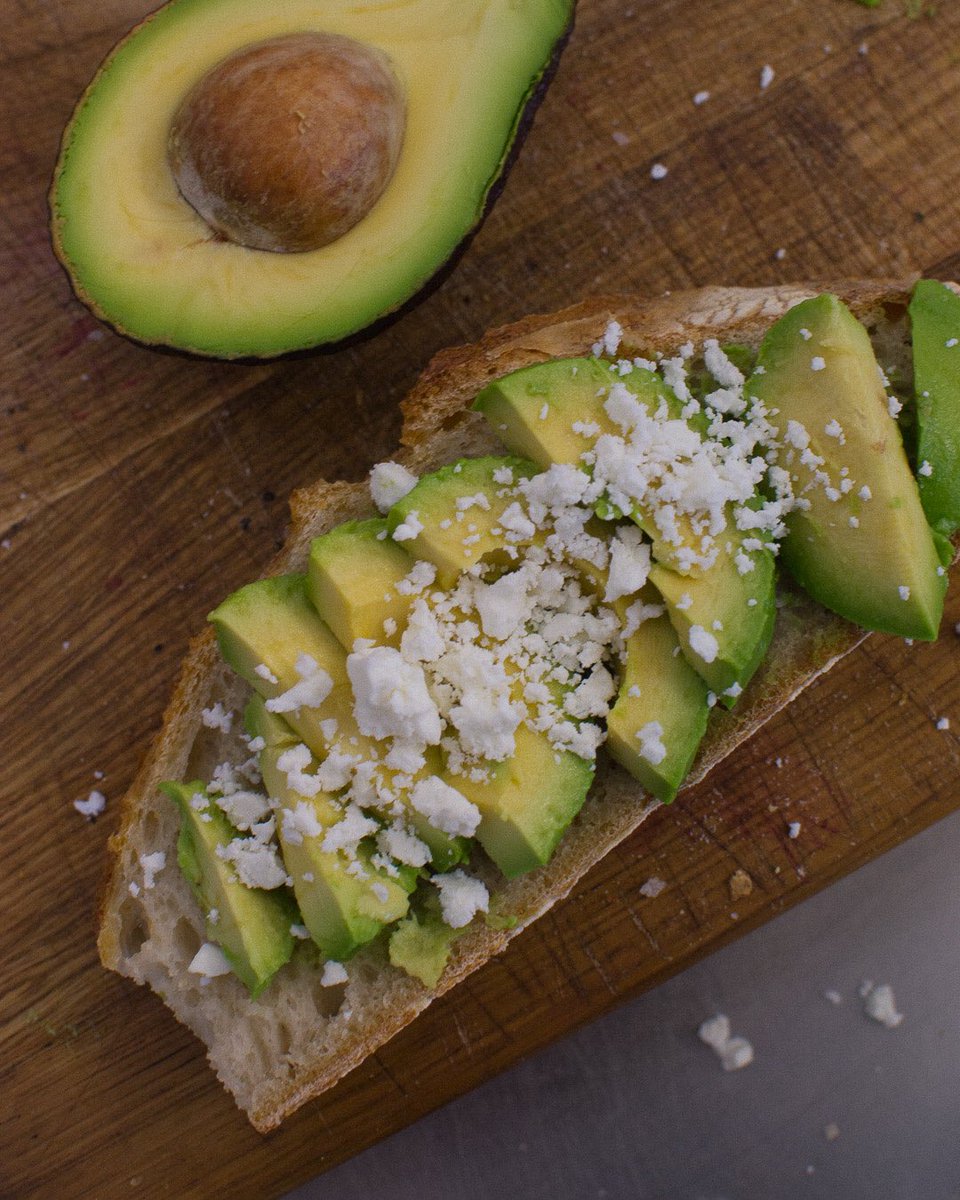 In the making 🥑 Our staple, avocado &amp; feta open toast. A lil bit of chilli, a lil bit of garlic oil and sea salt. Joyful simplicity on a plate.