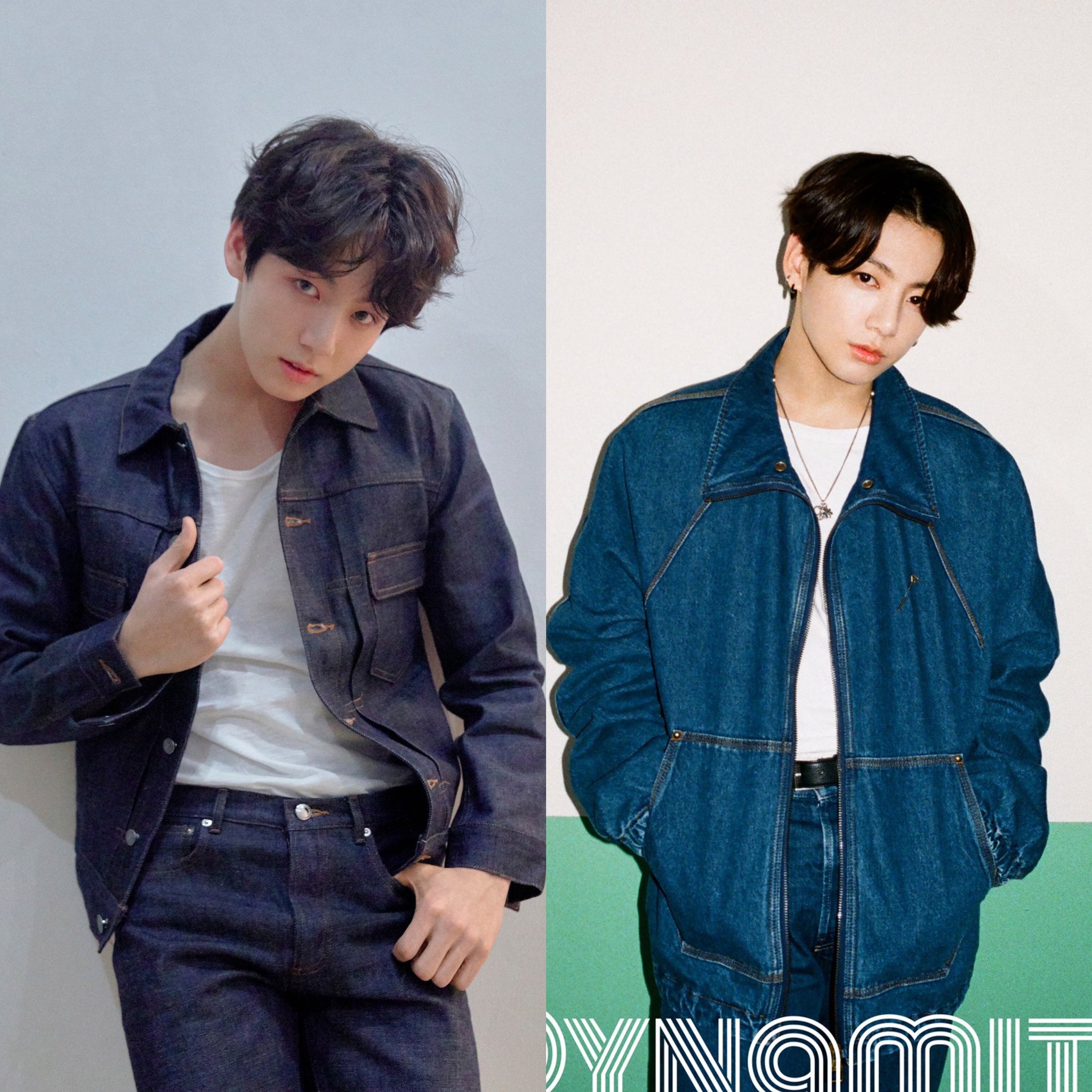 ً on X: Jimin and Jungkook wearing denim jackets reminds me of jikook love  yourself: tear era photo teasers! #1stDynamiteTeaser @BTS_twt   / X