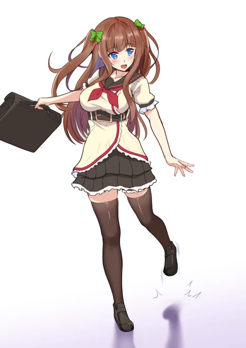突然全身が描きたくなったので
靴を履いているときに呼ばれた 的なちえりちゃんを

#ちぇり絵 