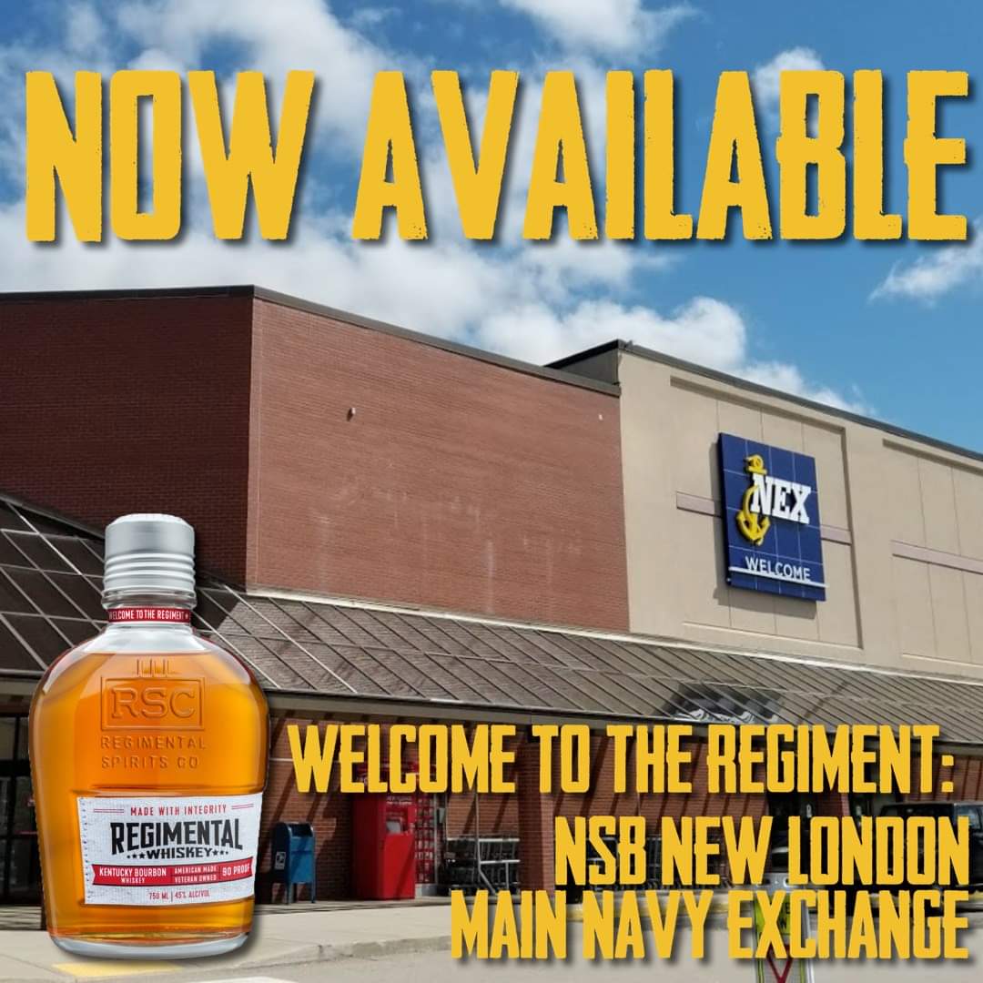 RSCwhiskey's tweet photo. #RegimentalWhiskey is now available in the Constitution State! Find us at the New London Navy Exchange and be sure to tell us what you think!
#PostYourToast #ConnecticutDay
Full location list: https://t.co/kE9FvTQjMm https://t.co/wZYpwYji95