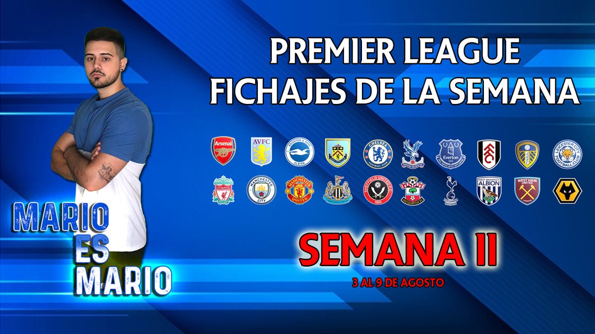 mariogp98's tweet photo. 🚨NUEVO VÍDEO EN MI CANAL🚨

🇬🇧 Como cada lunes, os traigo el resumen de las operaciones más importantes en el mercado de fichajes de la #PremierLeague: Semana II (del 3 al 9 de agosto)

⚠️Cada RT, Me gusta o comentario en el vídeo son de agradecer.

📎 https://t.co/M9nhQB2cpE https://t.co/OqwtMi1muP