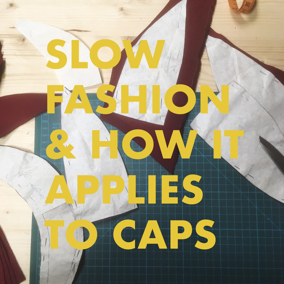 What does slow fashion mean for the capmaking at the capalog? A lot basically &amp; it should always be worked on.. #slowfashion #sustainablefashion  thecapalog.com/blogs/captains…