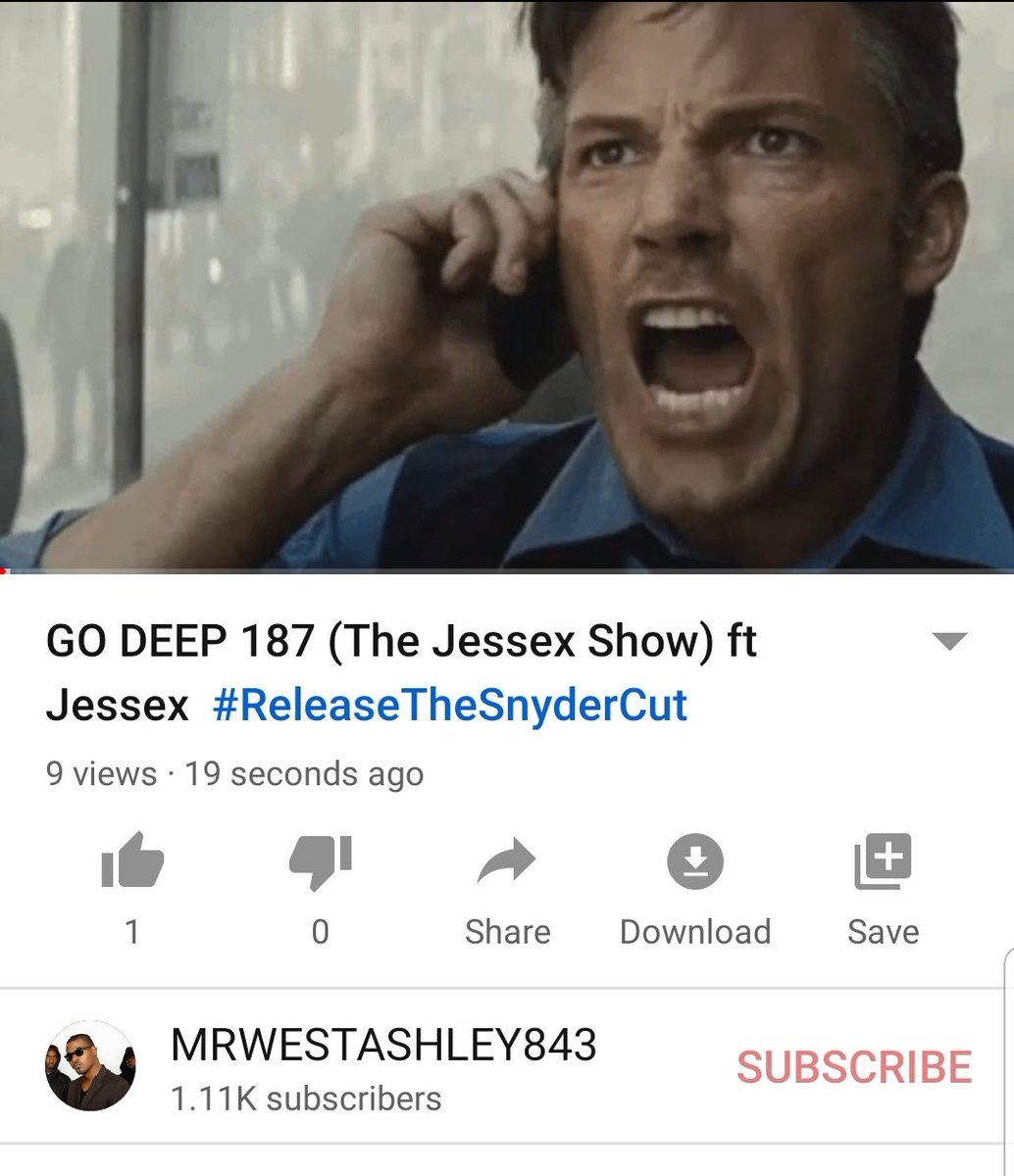 mrwestashley's tweet image. youtu.be/Pis7yF6ug9o New podcast #GODEEP EPISODE 187 
Ft @JessexDCFB 
#releasethesnydercut 
@ZackSnyder 
@willactin 
@B_Dub3 
@b_i_ngio 
@DriannaPrincess 
@FilmGob 
@fukujang0627 
@damiangoal30 
@vinaldo7 
@backup4ever 
@ReturnOfTheKool 
@NoscoOutlaw 
@damiangoal30 
Enjoy