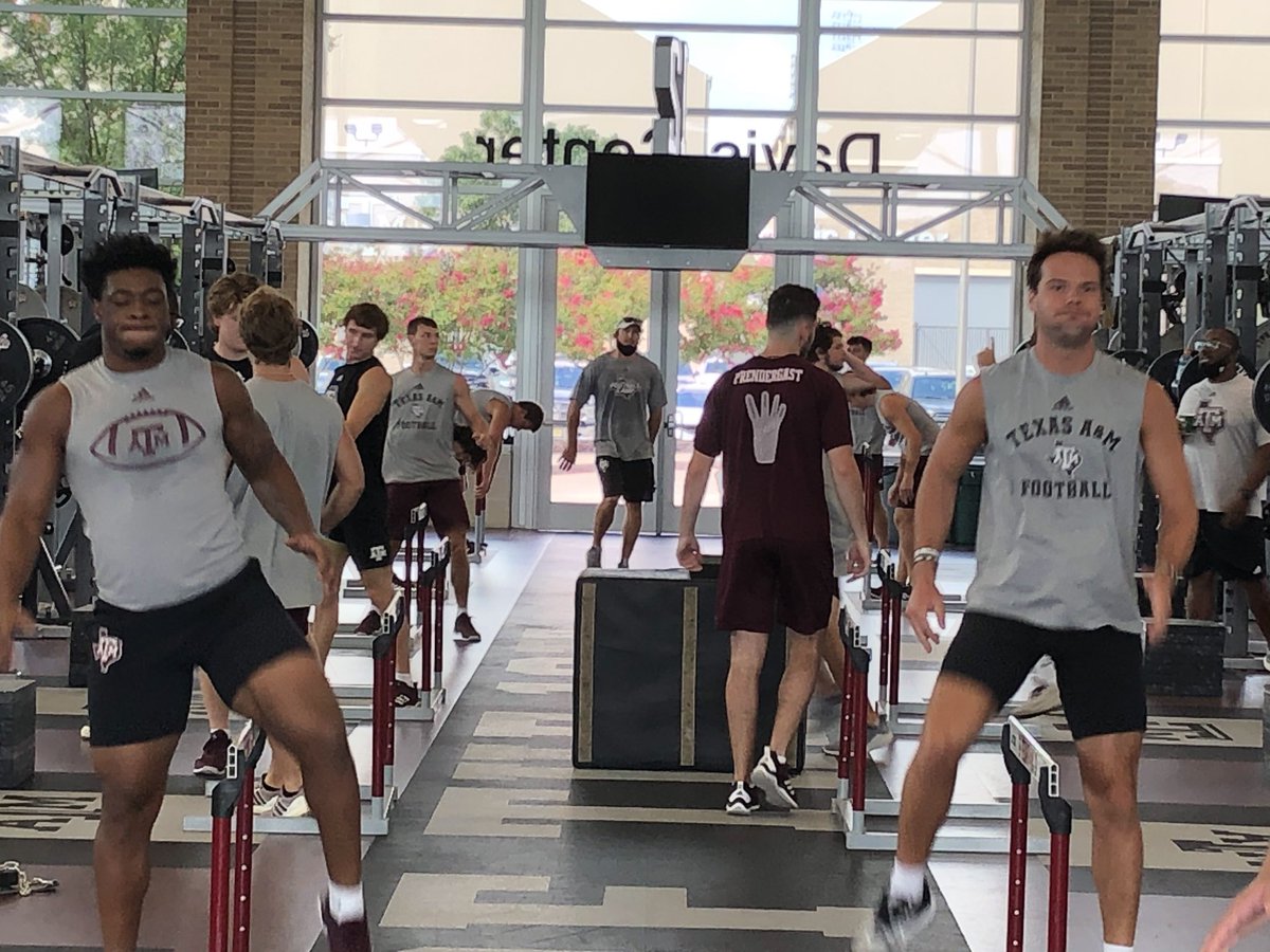 RossBjorkAD's tweet photo. Love the work ethic of @AggieFootball  Despite the some uncertainty, they continue to stay focused on their craft &amp; passion for the game of football.  We are supporting them at the highest level in all facets of their health &amp; safety.  #WeWantToPlay https://t.co/d1kzaYjiWu