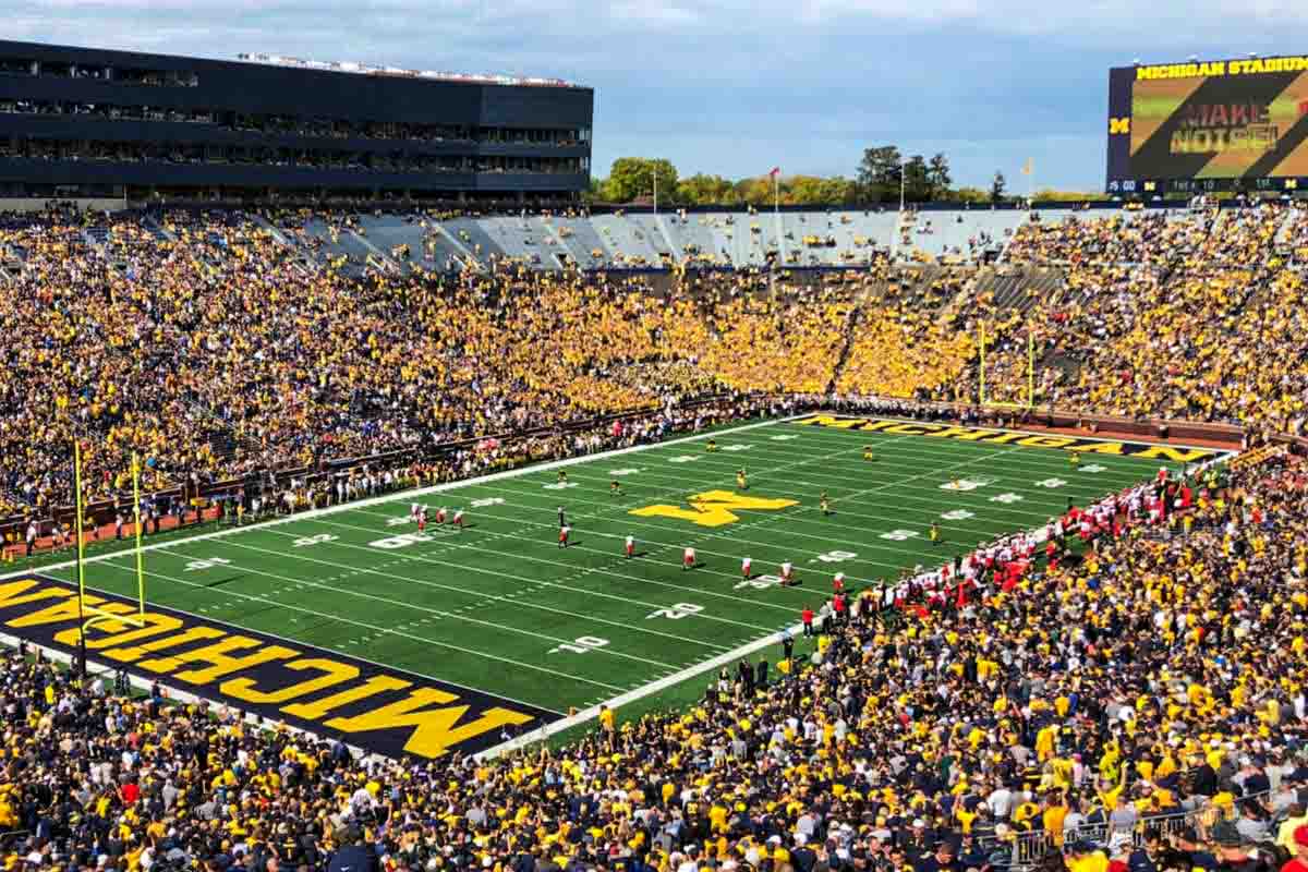 We won’t be playing Hail to the Victors.  #BlameTrump cc:  @UMichFootball