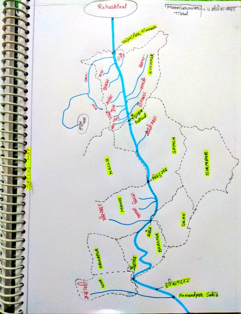 satluj river map in Shimla District