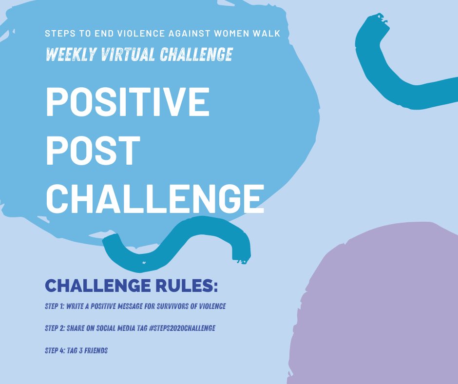 Embrave_ca's tweet photo. This weeks virtual challenge is the "Positive post". Share a positive message to survivors and tag #steps2020challenge for the chance to win a $50 giftcard to @RAWAURACUISINE.
#Steps2020Challenge #Steps2020 #EndVAW #EndGBV #makechange #survivors #empower #support #positive https://t.co/XCIEZ0mFYx