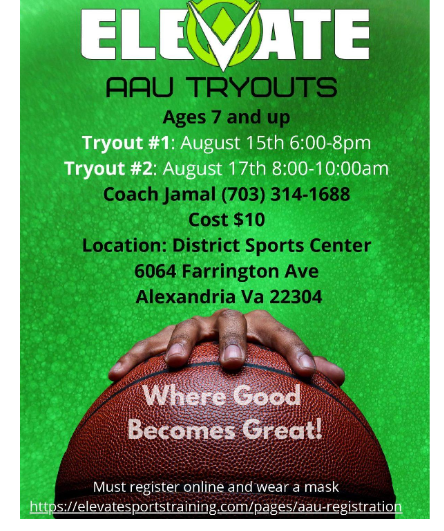 DMVConnections's tweet photo. ELEVATE 🏀 - ELEVATE @ https://t.co/wVF8OCMSLl 🏀 #AAU Tryouts (ages 7 and up): August 15th and August 17th #basketball #northernvirginia #nova #train #coach #college #nba #ncaa #urbanmarketingusa #urbanmarketinggroup https://t.co/oaRyzHKzUi