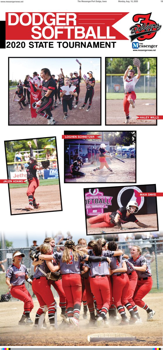 ByEricPratt's tweet photo. Don't forget to pick up a copy of today's Messenger, which includes a four-page Fort Dodge softball state runner-up special section. @FDSHSoftball @fddodgersports @FDCSD #iahssb https://t.co/UTAqeWJ9cg