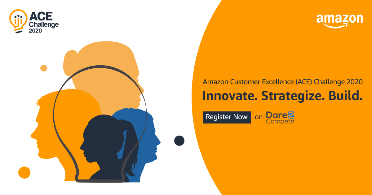 Unstop_World's tweet photo. @Amazon ACE Challenge 2020, an innovation and strategy challenge that gives you a unique opportunity to innovate and build solutions! Put on your thinking caps and take to the whiteboard with your team.

To register, visit: https://t.co/GDqg72errh

#AmazonACE2020 #ACEChallenge https://t.co/wGxhziEGnV