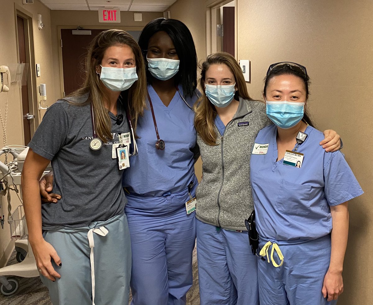 EstherSHKimMD's tweet image. One of the best parts of the job is teaching, mentoring, &amp;amp; working w brilliant, hard working women. Spectacular crew in my vasc med clinic today w vasc med fellow &amp;amp; 2 IM residents. Proud to be @VUMC_heart @VUMChealth @DrJohnMcP @JoshuaBeckmanMD @AaronAdayMD @AlderMadeleine