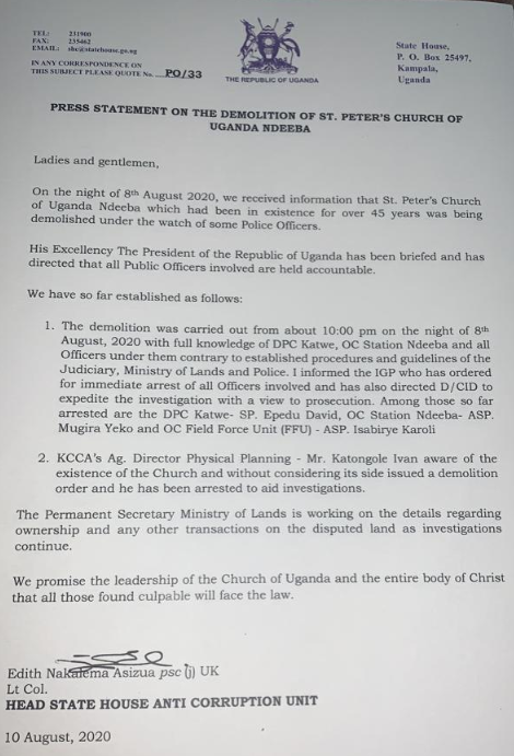 edthnaka's tweet photo. We are taking action against those who illegally demolished St.Peter’s Church of Uganda, Ndeeba.
#ExposeTheCorrupt https://t.co/mJJC3q8Q0m