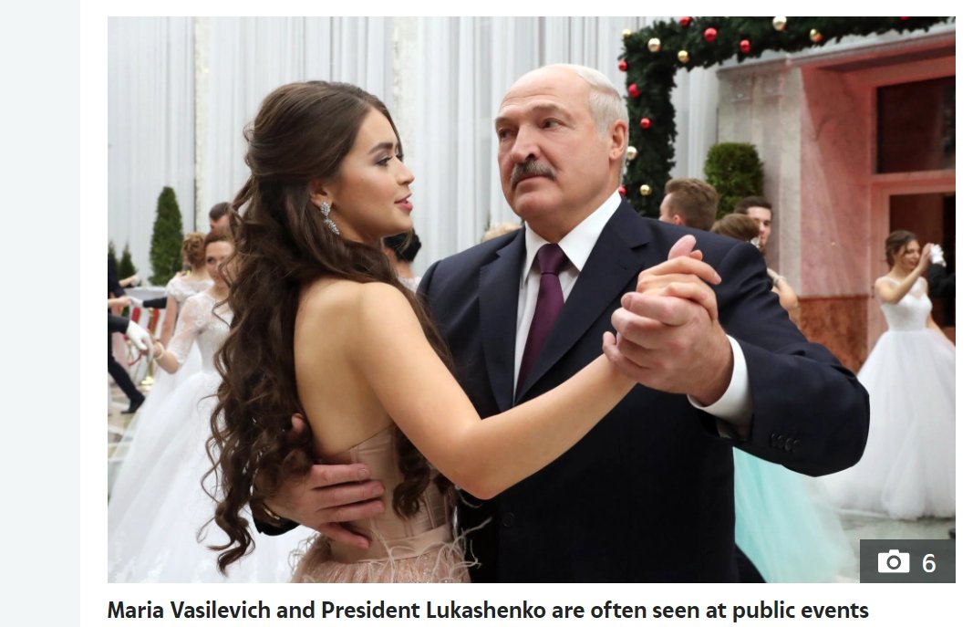 Lukashenko and his girlfriend, former beauty queen and current member of parliament