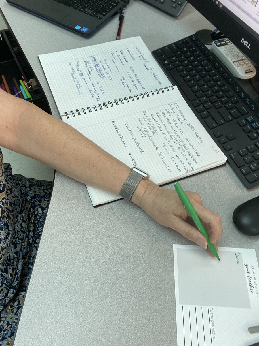 jenneuse's tweet photo. Writing welcome to school postcards! 
#LWEback2school #LWE25yrs https://t.co/HCoH2iujDW