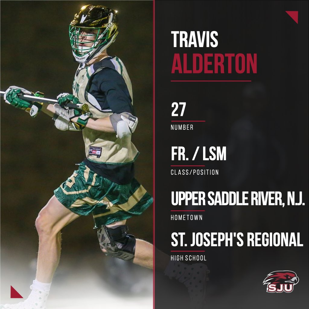 SJUHawks_MLax's tweet photo. A major threat in transition, Travis was nominated a team captain and member of the All-Decade team during his time at @sjrlax. 

Welcome, Travis! #THWND https://t.co/9hFulSDNTX