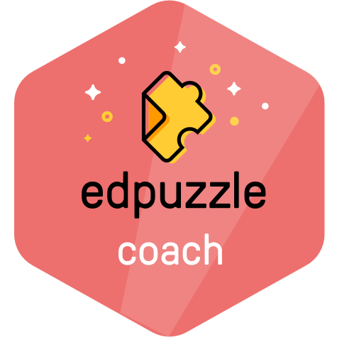 Officially an EdPuzzle Coach, check out my badge!! Hoping my district considers getting a school plan so I can make more edpuzzle videos.