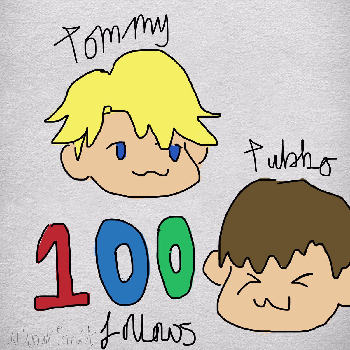 wilburinnit's tweet photo. thank you for 100 followers :3 i haven't been here for long so it's such a nice surprise c: here's a doodle to say thanks :D https://t.co/ZuJA4zA0EP