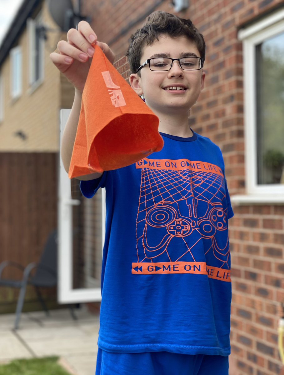 Daniel. All he has asked for in weeks was an orange cone like the cones in Cars. Then he just made this. He’s so pleased. Please RT to show him some love. #Autism #AutismAwareness <a href="/Autism/">National Autistic Society</a> @AutismTalkAspie @AutismEastMids #cars #pixar #pixarfest