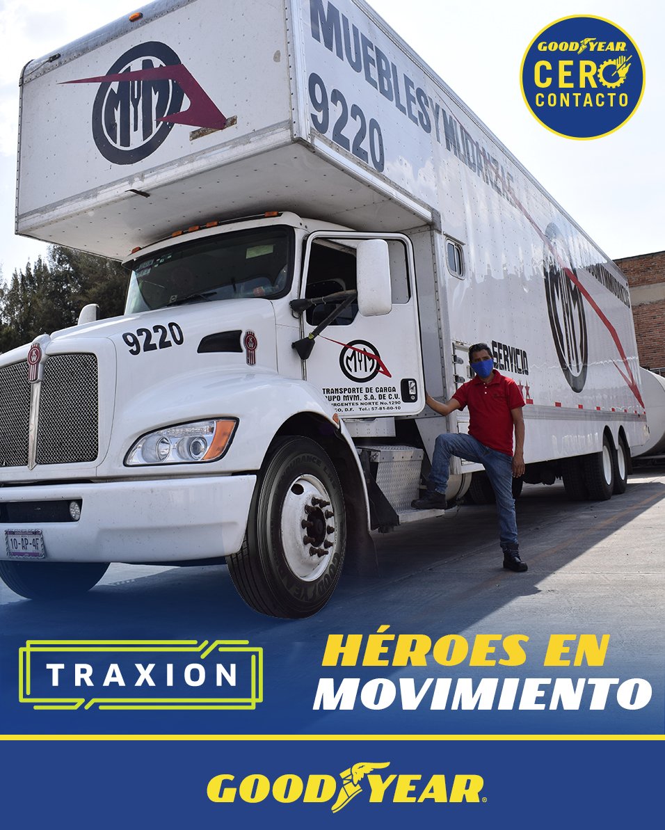 GoodyearMx's tweet photo. Transportistas de MYM, ustedes nos ayudan a seguir adelante, poniendo especial cuidado en cada mudanza o viaje. ¡Por eso son nuestros Héroes en movimiento! Muchas Gracias. https://t.co/sur0LlTL3V