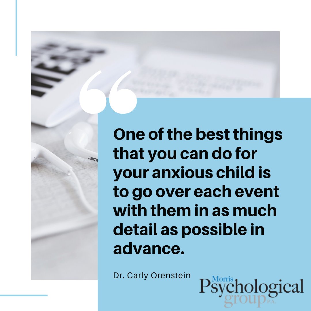 MorrisPsych's tweet photo. For many kids, adjusting to different social situations can be difficult. Dr. Orenstein recommends patience, persistence & praise afterward! https://t.co/9iEPHJHK41
#Children #Anxiety #Patience #MentalHealth #PsychologicalDevelopment #Psychology #Psychotherapy #MorrisPsychGroup https://t.co/XtWAFnbJsQ