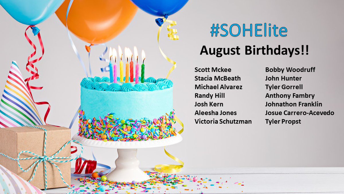 HAPPY BIRTHDAY!! Give it up for our #SOHElite August birthdays! #Augustbirthdays #LifeAtATT #unstOHPAble