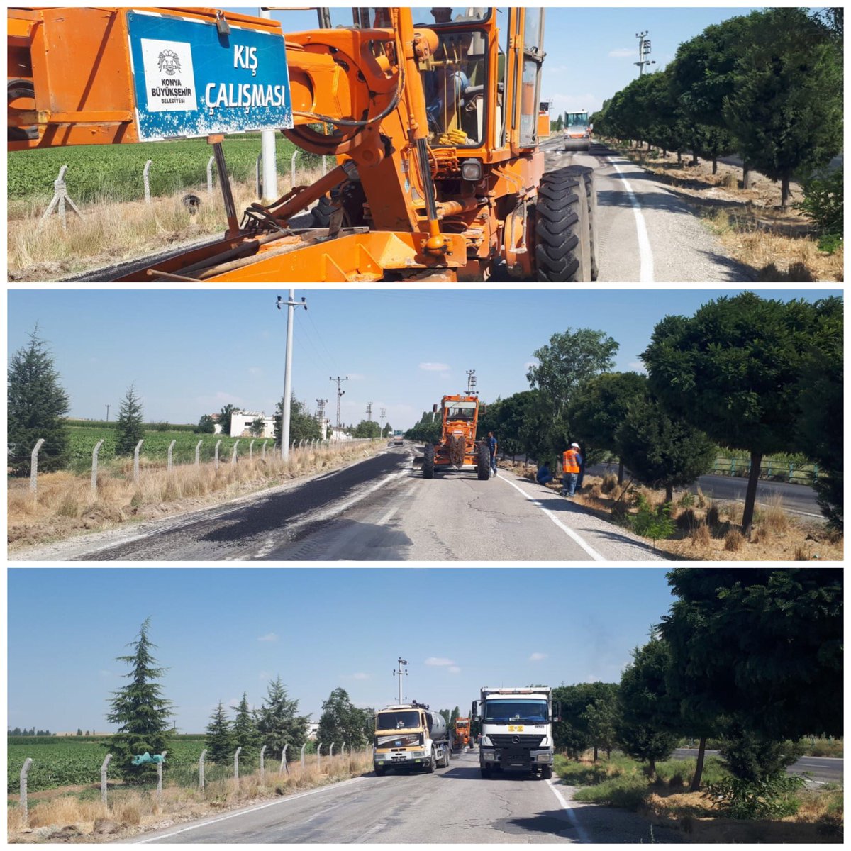 Ziraat Okulu önünde, Konya Büyükşehir Belediyesi ekiplerince yol bakım çalışmalarına başlandı.

Konya Büyükşehir Belediye Başkanımız Sayın Uğur İbrahim ALTAY ve ekibine teşekkürlerimizi sunuyoruz.

#BizBirlikteÇumrayız