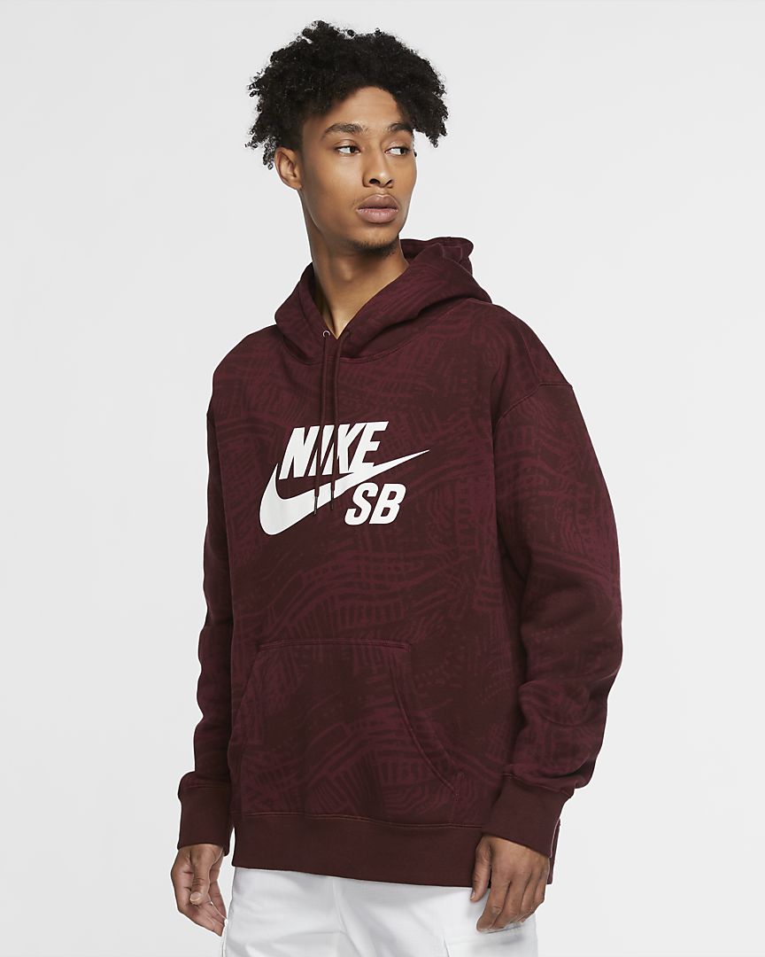 nike sb printed skate hoodie