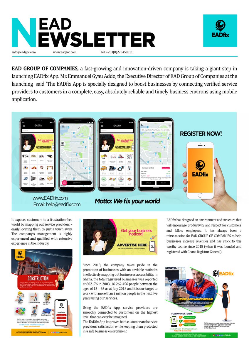 eadfix's tweet photo. EADfix App Newsletter
For more information visit https://t.co/dtW6t86WVJ or eadfix@gmail.com
#eadgoc
#eadfix https://t.co/dCUQ9pSnKS