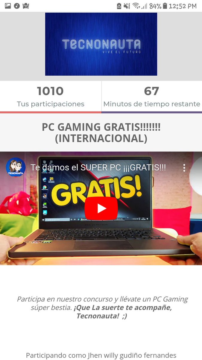 elfl4coXD's tweet image. #SuperPCGRATIS  @TecnonautaTV  con esto es posible ganar  algo 🤣😭