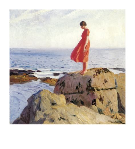 I have decided to invest in a red dress. Channelling Dame Laura Knight on a visit to the Yorkshire Coast. I have also decided that staring at the sea is a sport. No arguments!