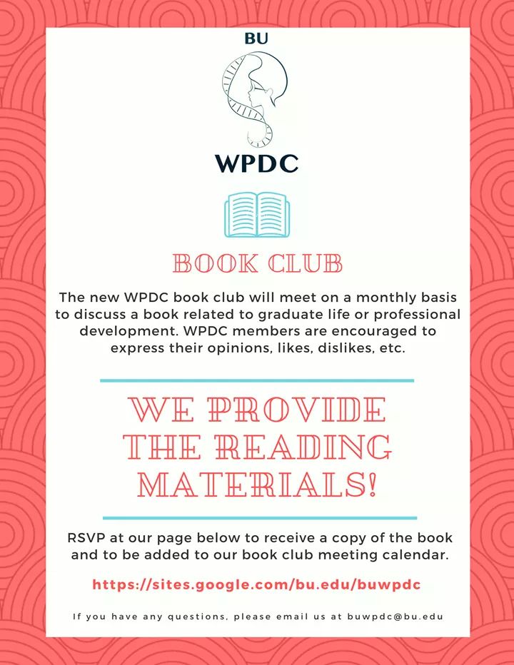 Register here to be added to our Book club meeting calendar and to receive the reading materials for our first meeting! The first book will be distributed next week, and the first meeting will be in September:
forms.gle/3j6xBTncaNBsNV…
#WomenInSTEM #BookClub