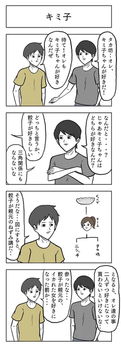 「キミ子」

#小山コータローのフリー4コマ 