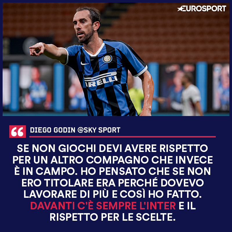 Eurosport_IT's tweet photo. La professionalità e l'eleganza di Diego #Godin 🙏⚫️🔵

#InterLeverkusen | #UEL https://t.co/8cOIYQOuhI