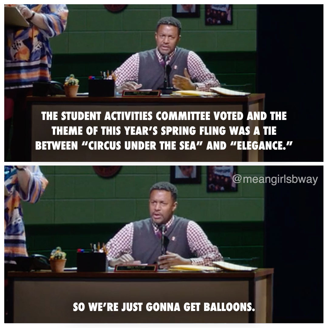 MeanGirlsStage's tweet image. Nobody wants a tie. NOBODY! Now thru 10/1, check your voter registration with @HeadCountOrg &amp;amp; you’ll be entered to win 2 premium tix to #MeanGirlsBway in 2021! Text VOTER FETCH to 40649 to register, check status, or see who’s on your ballot. bit.ly/HeadCountMG #BroadwayVotes