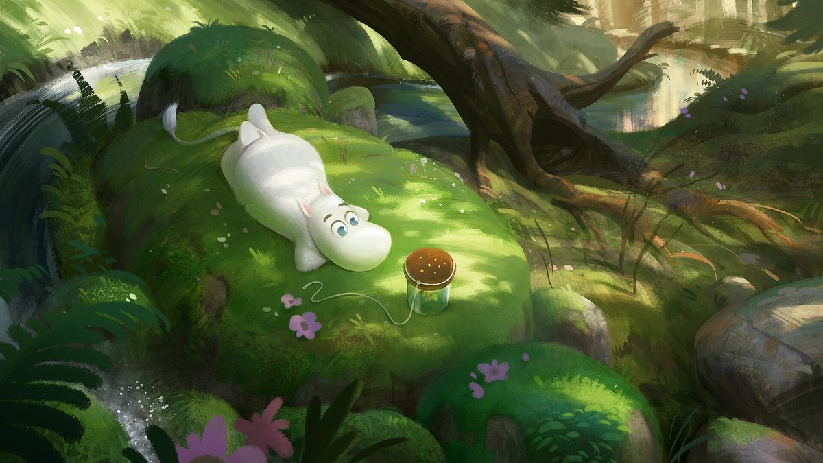 ani_obsessive's tweet photo. Visual development art by Studio Piñata for Moominvalley (2019–), created by Steve Box and Marika Makaroff, Gutsy Animations https://t.co/X5dwqYPyFS