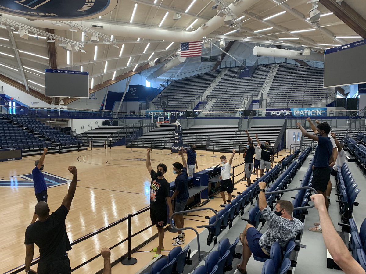 CoachJayWright's tweet photo. We’re fired up to have our Villanova Basketball Family back together in The Finn !! https://t.co/pLvfWkE1lj