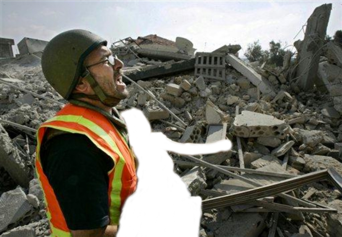 In the 2006 war, Hezbollah operative Salam Daher posed as a Civil Defense worker.He was known as Green Helmet Guy.All he did was "find" dead babies and toddlers and display them to the cameras.The tiny bodies never showed any signs of trauma.