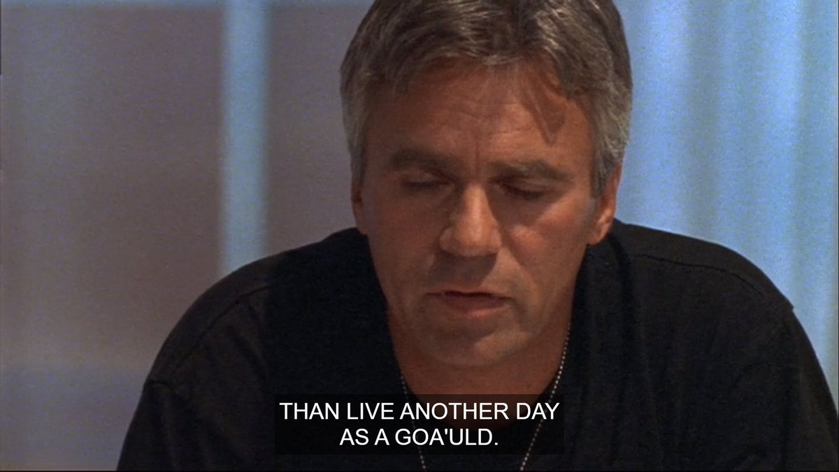 Jack is actually bringing us back to value and adding in another warrant to the idea of "Skaara's life has been stolen" by pointing out that the Goa'uld also add a side of torture to the ordeal of taking a host